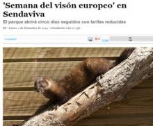 Semana del visón europeo Semana del visón europeo