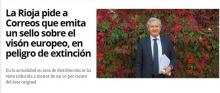 La Rioja pide a Correos que emita un sello sobre el visón europeo La Rioja pide a Correos que emita un sello sobre el visón europeo