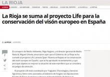 La Rioja se suma al proyecto Life para la conservación del visón europeo en España La Rioja se suma al proyecto Life para la conservación del visón europeo en España